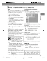 Preview for 27 page of Toshiba D-VR600KU Owner'S Manual & Installation Instructions