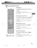 Preview for 39 page of Toshiba D-VR600KU Owner'S Manual & Installation Instructions