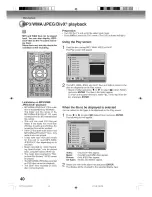 Preview for 40 page of Toshiba D-VR600KU Owner'S Manual & Installation Instructions