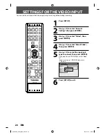 Предварительный просмотр 20 страницы Toshiba D-VR610KU Owner'S Manual