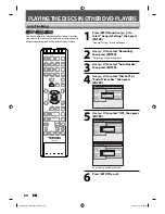 Предварительный просмотр 30 страницы Toshiba D-VR610KU Owner'S Manual