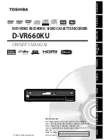 Toshiba D-VR660KU Owner'S Manual предпросмотр