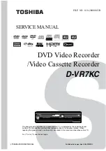 Предварительный просмотр 1 страницы Toshiba D-VR7KC Service Manual