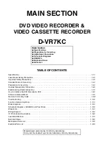 Предварительный просмотр 3 страницы Toshiba D-VR7KC Service Manual