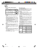 Preview for 10 page of Toshiba D-VRW1 Owner'S Manual