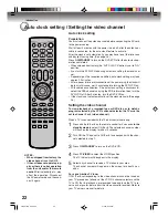 Preview for 22 page of Toshiba D-VRW1 Owner'S Manual