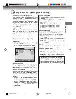 Preview for 31 page of Toshiba D-VRW1 Owner'S Manual