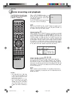 Preview for 60 page of Toshiba D-VRW1 Owner'S Manual