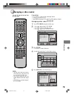 Preview for 73 page of Toshiba D-VRW1 Owner'S Manual