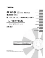 Toshiba D-VRW1SU Owner'S Manual preview