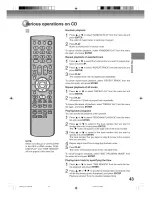 Preview for 43 page of Toshiba D-VRW1SU Owner'S Manual