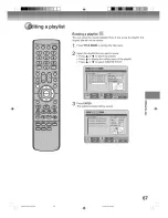 Preview for 67 page of Toshiba D-VRW1SU Owner'S Manual