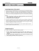 Preview for 8 page of Toshiba Density (Consistency) Meter LQ500 Operation Manual