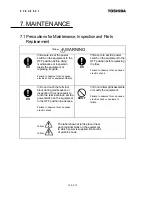 Preview for 70 page of Toshiba Density (Consistency) Meter LQ500 Operation Manual