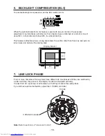 Предварительный просмотр 17 страницы Toshiba DF02A - Day/Night Mini-Dome Color Camera CCTV Instruction Manual