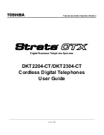 Preview for 1 page of Toshiba DKT2204-CT User Manual