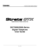 Preview for 1 page of Toshiba DKT3000/2000 User Manual