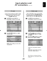 Preview for 23 page of Toshiba DL66/67 Series Owner'S Manual