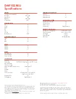 Preview for 2 page of Toshiba DMF102XKU - Wireless Digital Media Frame Specifications