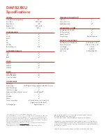 Preview for 2 page of Toshiba DMF82XKU - Wireless Digital Media Frame Specification Sheet