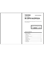 Предварительный просмотр 1 страницы Toshiba DP02A Instruction Manual