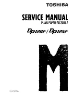 Preview for 1 page of Toshiba DP120F Service Manual