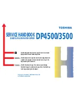 Toshiba DP3500 Service Handbook preview