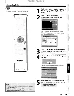 Предварительный просмотр 89 страницы Toshiba DR570KU Owner'S Manual