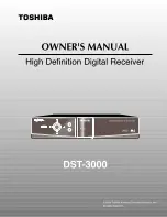 Toshiba DST-3000 Owner'S Manual preview