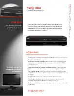 Preview for 1 page of Toshiba DVR620 - DVDr/ VCR Combo Specifications