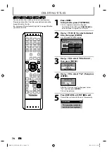 Preview for 70 page of Toshiba DVR620KC Owner'S Manual