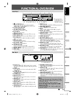 Предварительный просмотр 11 страницы Toshiba DVR670 - DVDr/ VCR Combo Owner'S Manual