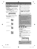 Предварительный просмотр 76 страницы Toshiba DVR670 - DVDr/ VCR Combo Owner'S Manual