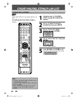 Предварительный просмотр 84 страницы Toshiba DVR670 - DVDr/ VCR Combo Owner'S Manual