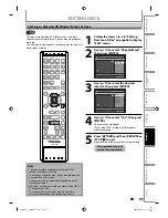 Предварительный просмотр 95 страницы Toshiba DVR670 - DVDr/ VCR Combo Owner'S Manual