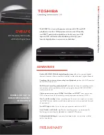 Preview for 1 page of Toshiba DVR670 - DVDr/ VCR Combo Specification Sheet