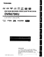 Toshiba DVR670KU Owner'S Manual предпросмотр