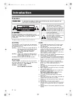 Preview for 2 page of Toshiba DVR70DTKF2 Owner'S Manual