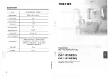 Preview for 1 page of Toshiba DW-14F2MEBS Instruction Manual