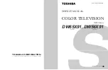 Предварительный просмотр 1 страницы Toshiba DW65X91 Service Manual