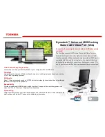 Предварительный просмотр 1 страницы Toshiba Dynadock Dynadock Universal USB Docking Station Brochure & Specs