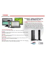 Preview for 3 page of Toshiba Dynadock Dynadock Universal USB Docking Station Brochure & Specs