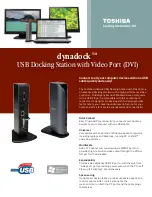 Toshiba Dynadock USB Docking Station Owner'S Manual preview