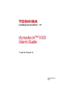 Toshiba dynadock V3.0 User Manual preview