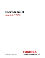 Preview for 1 page of Toshiba dynadock WiAC User Manual