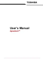 Предварительный просмотр 1 страницы Toshiba dynadock User Manual