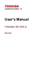 Preview for 1 page of Toshiba dynaPad WT12PE-A Series User Manual
