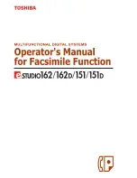 Toshiba e-studio 151 Operator'S Manual preview