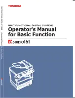 Toshiba e-STUDIO 161 Operator'S Manual preview