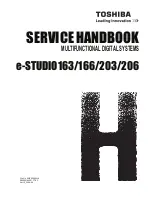 Toshiba e-STUDIO 163 Service Handbook preview